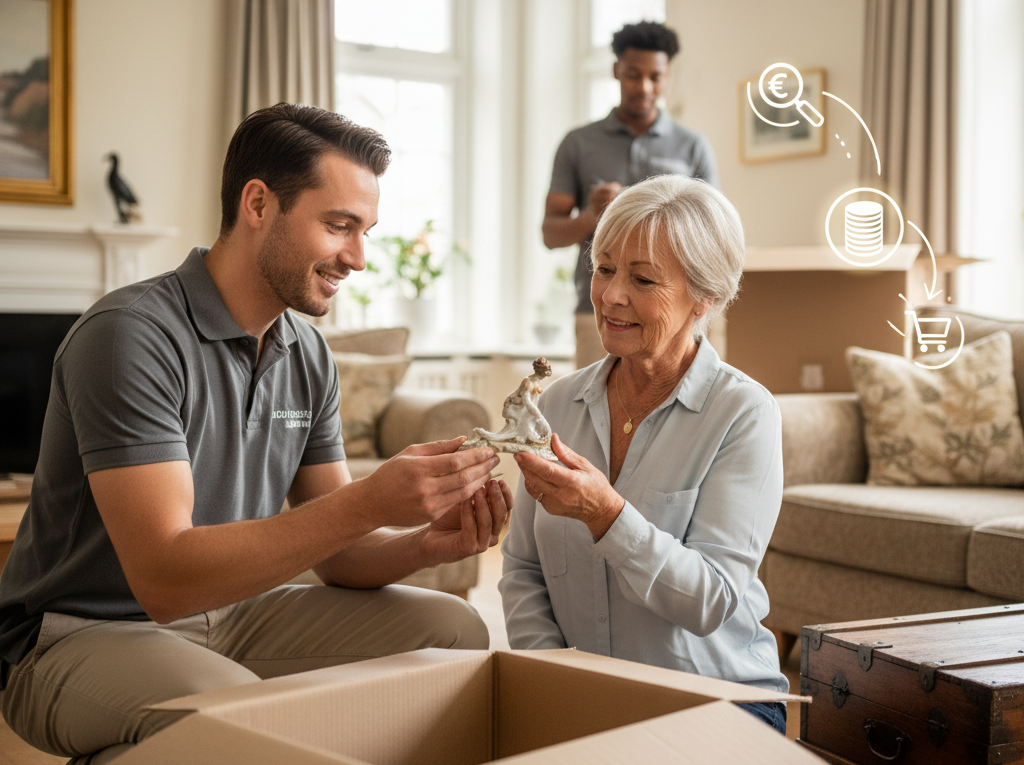 Financieel voordeel woningontruiming, betaling en documenten na verrekening inboedel